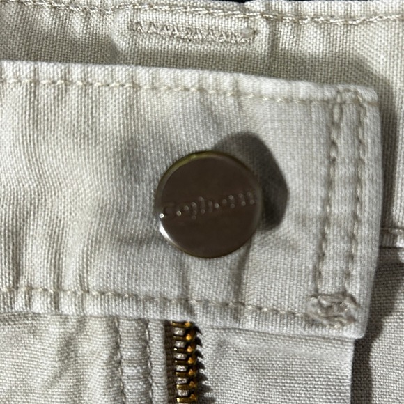 Carhartt Dungaree Khaki Utility Tan Work Pants Men's Size 40x30 Cotton Canvas - Picture 8 of 8